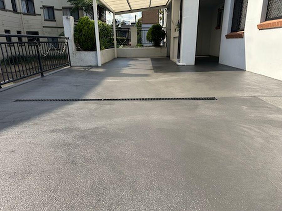 Cracked old driveway